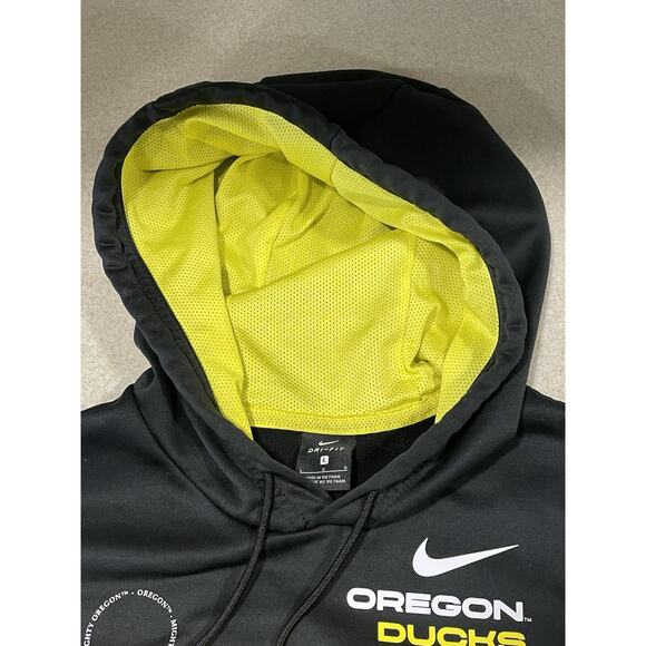 Nike Dri-Fit Men’s Size Large Black/ Yellow Hoodie Sporty College OSU- NCAA - Picture 9 of 12